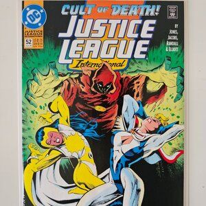 JUSTICE LEAGUE International #52 Jul 1993 DC Comics Cult of Death! VF/NM